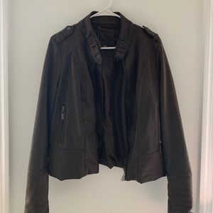 JOU JOU Brown Leather Jacket